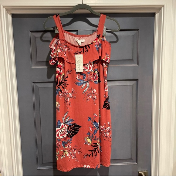 French Laundry Dresses & Skirts - French Laundry Floral Orange Dress Large NWT